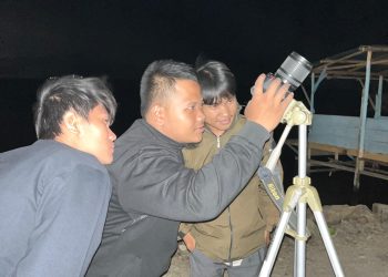Mahasiswa Ilmu Falak UMSU Berhasil Dokumentasikan Galaksi Milky Way dan Andromeda